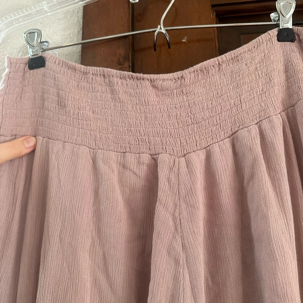 Free People Lovin's Easy Lace Mix Pants - Picture 6 of 9